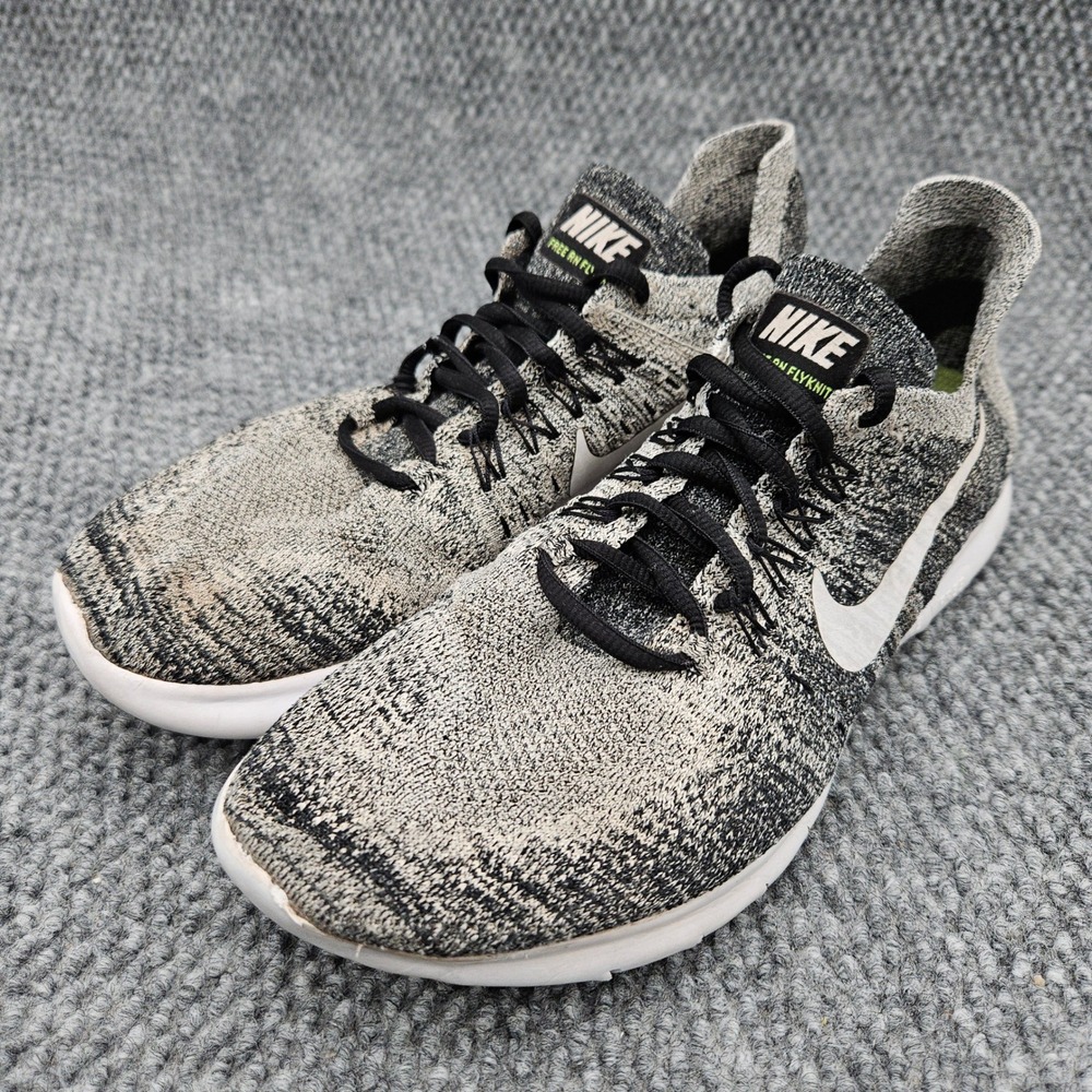Nike Women's 8.5 Gray Free RN Flyknit Running Shoes 880844-003 Athletic Sneakers